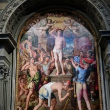 Painting in the Baptistery of San Giovanni of Volterra